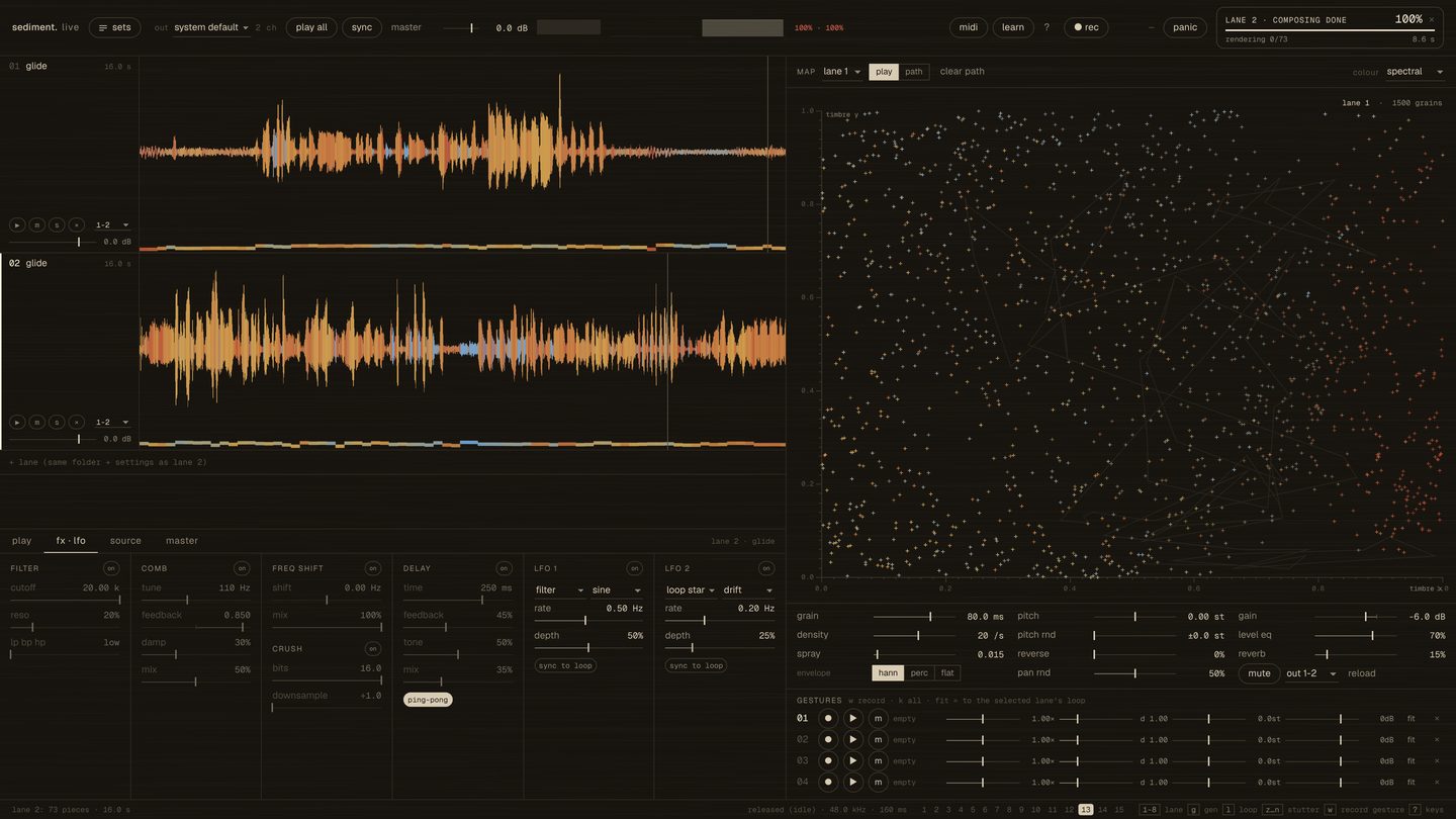sediment · live: fx · lfo